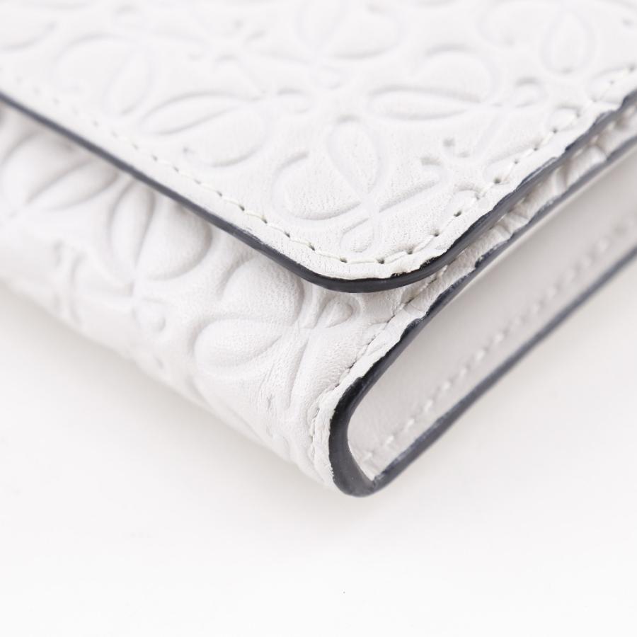 LOEWE（ロエベ） リピートアナグラム 長財布 レザー 白 ユニセックス