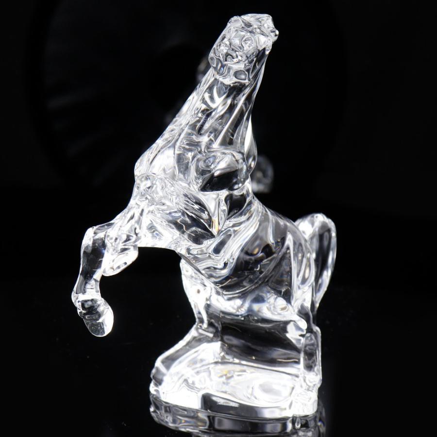 バカラ（Baccarat） いななく馬 Allison Hawkes 花瓶 クリスタル _