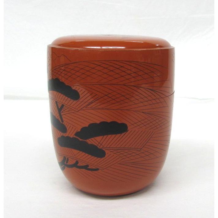 薄茶器 玄々斎好み写し 曙棗(蓬莱絵)・上 田中宗凌作 裏千家のお好みの