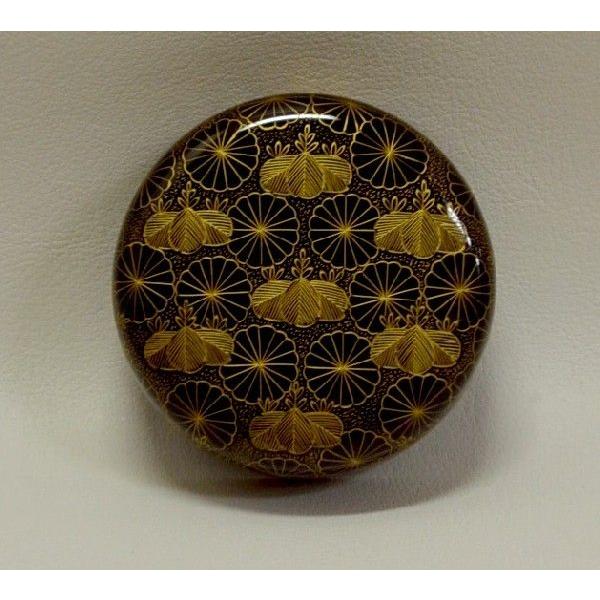 中棗 沈金・菊桐文様 前志芸男作 季節を問わずお使い頂けます : 茶道具