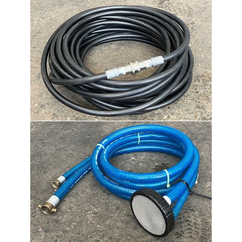 K1☆ツルミHPJ-5ESM高圧洗浄機防音 ガン・高圧ホース・給排水ホース