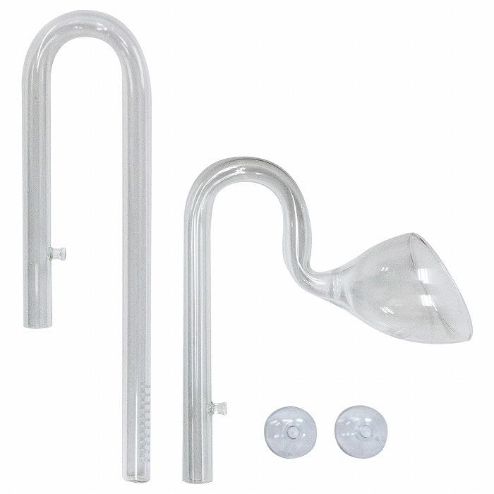 リリィ型 16/22 ホース 対応 水槽 ガラスパイプ セット 吸水 出水