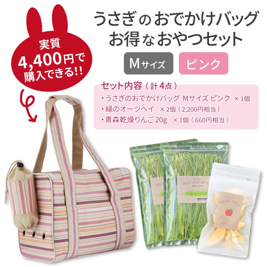 うさぎのおでかけバッグ×うさぎさんのご褒美セット キャリーバッグ M