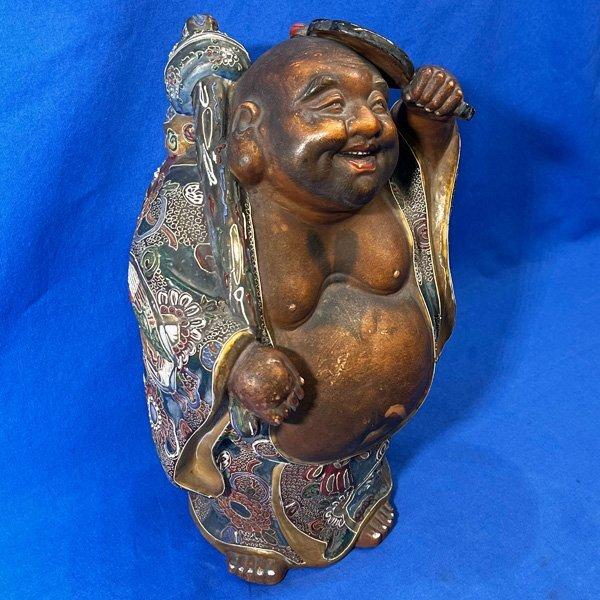 九谷焼 置物 高さ33cm 布袋様 縁起物 骨董 七福神 布袋尊 縁起 開運