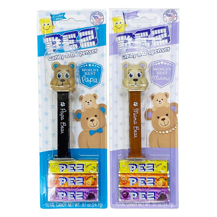 PEZ（ペッズ） ペッツ 父の日、母の日のクマ、2022年版、2種セット