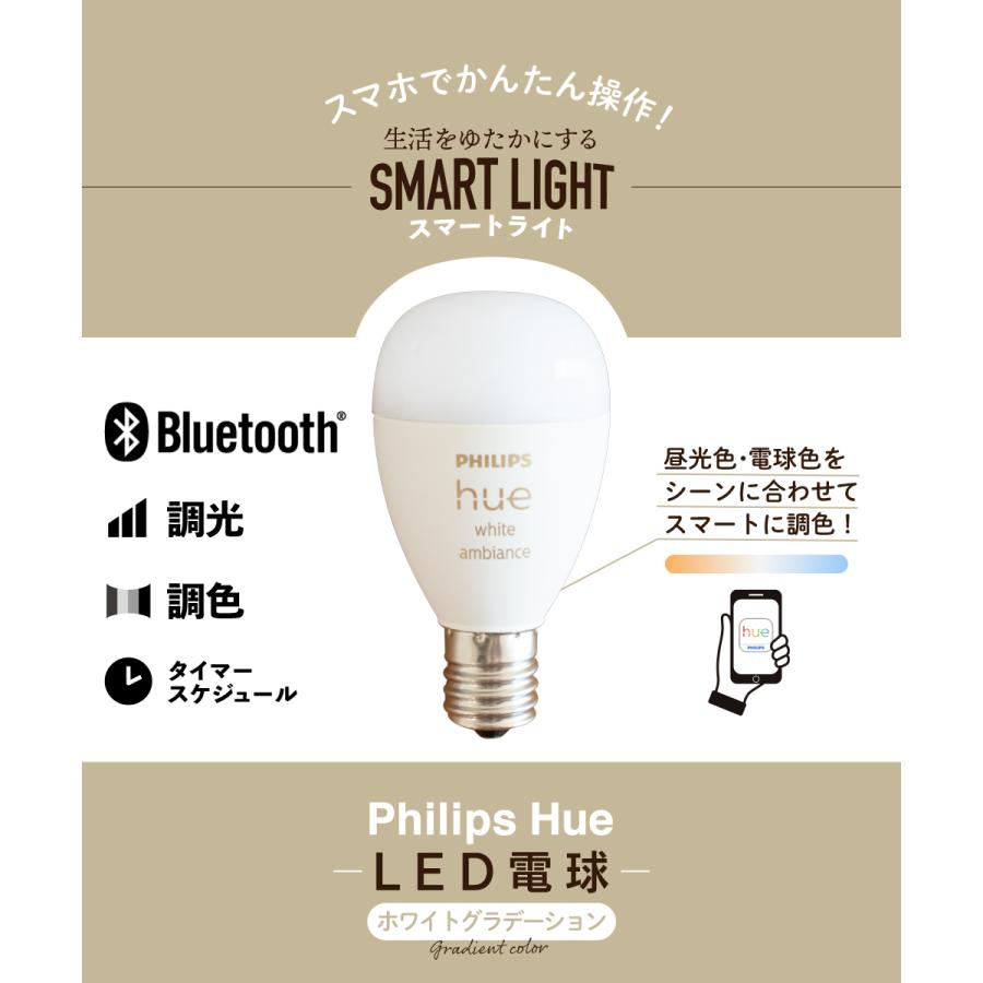 Hue（Philips） LED電球 スマート電球 スマートライト LED 電球 E17