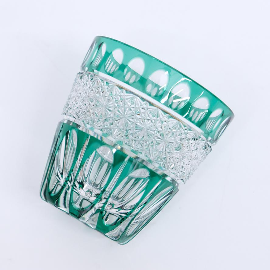 高野秀徳 江戸切子 ロックグラス 高野硝子工芸 ガラス工芸 g-043