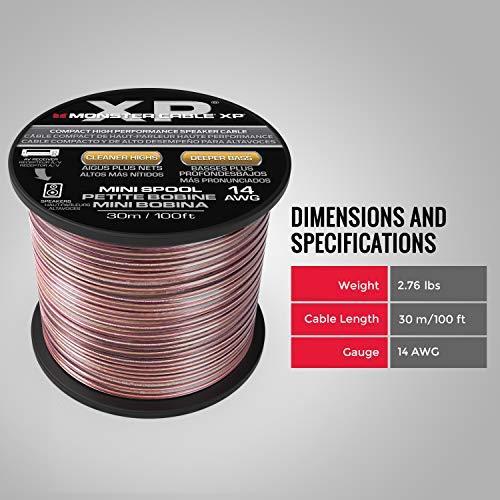 MONSTER スピーカーケーブル 14ゲージ 1巻 30.48m （100ft）ME-S14-30M