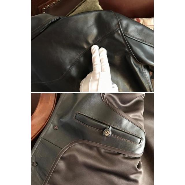 本革 革ジャン ホースハイド 馬革 メンズ/レザージャケット ブラック