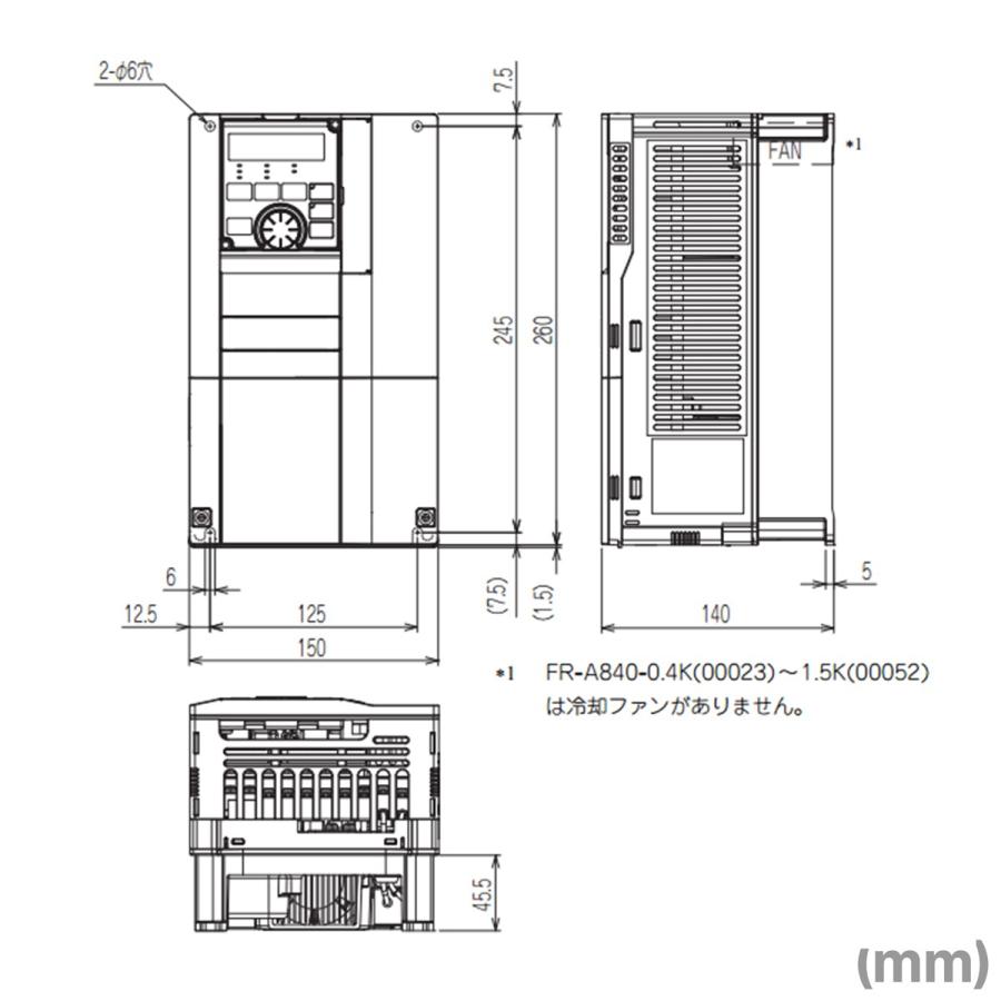 三菱電機（MITSUBISHI ELECTRIC） FR-A840-3.7K-1 (旧型番:FR-A840-3.7