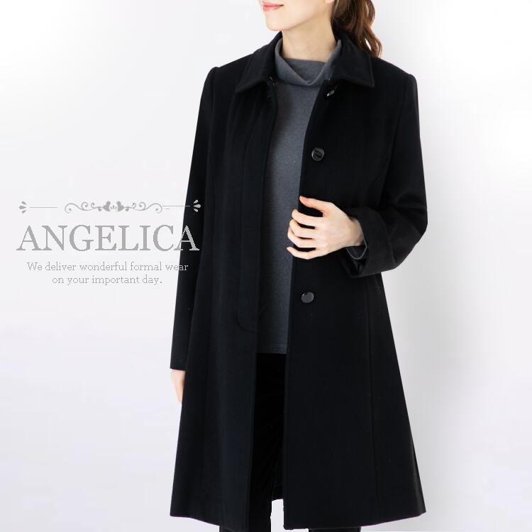 カシミヤ混 フォーマルコート ブラックフォーマル コート ブラック