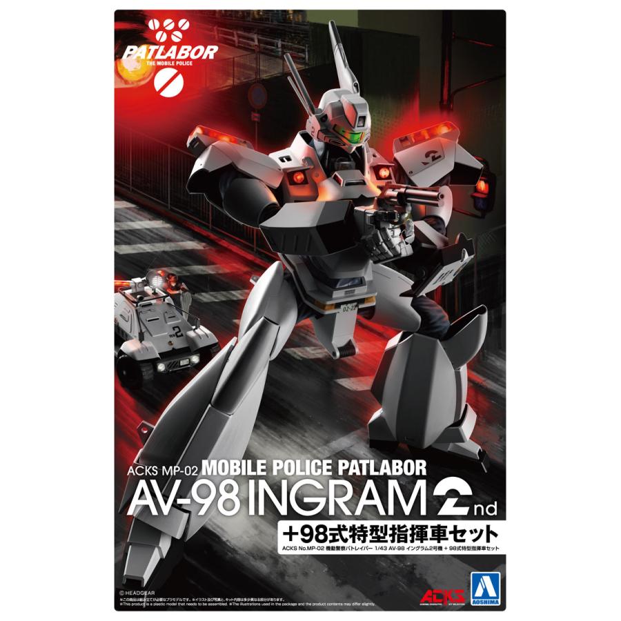 青島文化教材社 アオシマ ACKS No.MP-02 機動警察パトレイバー 1/43 AV