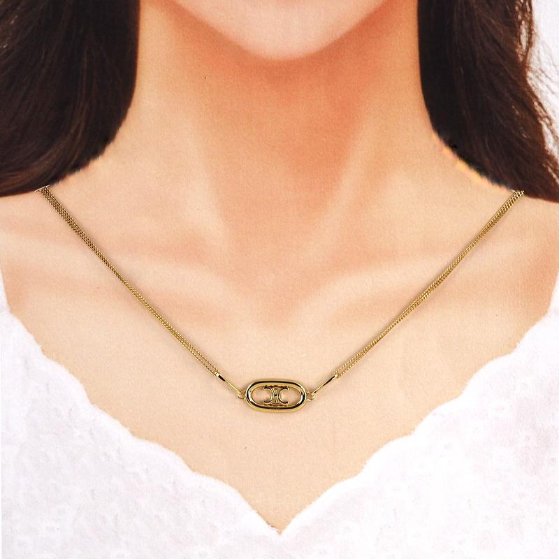 CELINE（セリーヌ） ネックレス レディース トリオンフ ゴールド GP