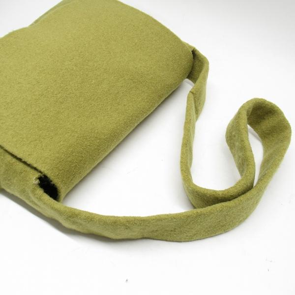 wnb ヨーガンレール JURGENLEHL ショルダーバッグ 黄緑系 フェルト