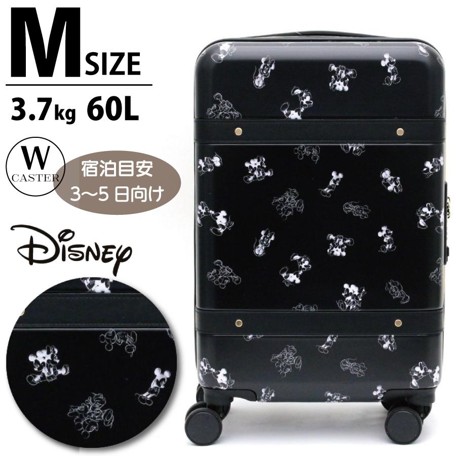 Disney（ディズニー） スーツケース Mサイズ 60L ミッキー ミニー