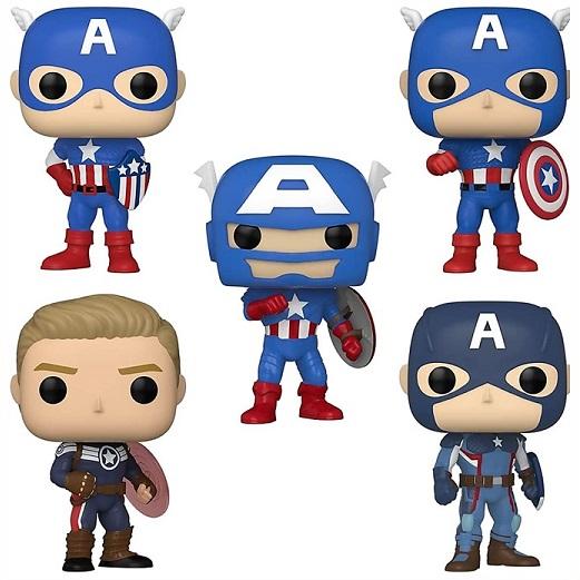 Funko Pop! ファンコ ポップ キャプテンアメリカ 5パックセット