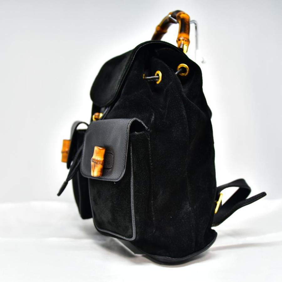 GUCCI（グッチ） 鑑定済 バンブーリュック バックパック バックスキン