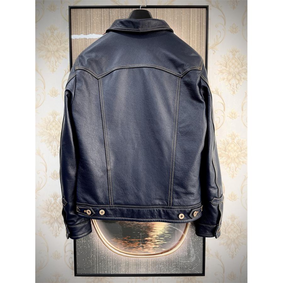 レザージャケット EU製 Uaboni*Paris*ユアボニ 牛革 重厚 個性