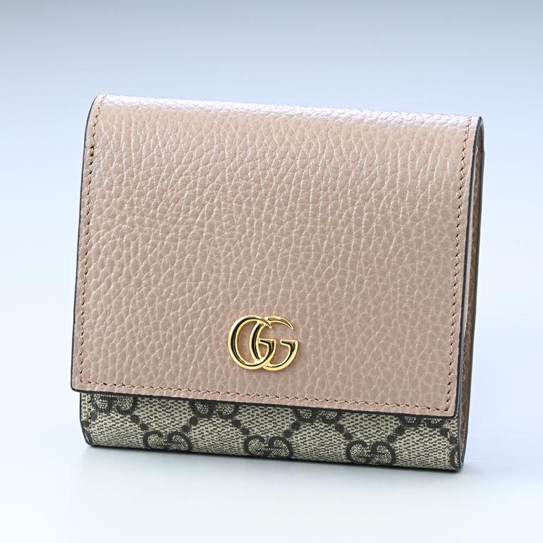 GUCCI（グッチ） 二つ折り財布 ミニ財布 レディース プチ マーモント