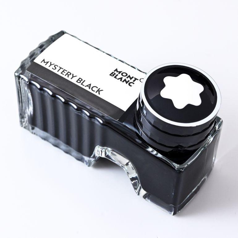 MONT BLANC 万年筆 黒 インク瓶付き 4810 Au750 MONT BLANC 万年筆 黒