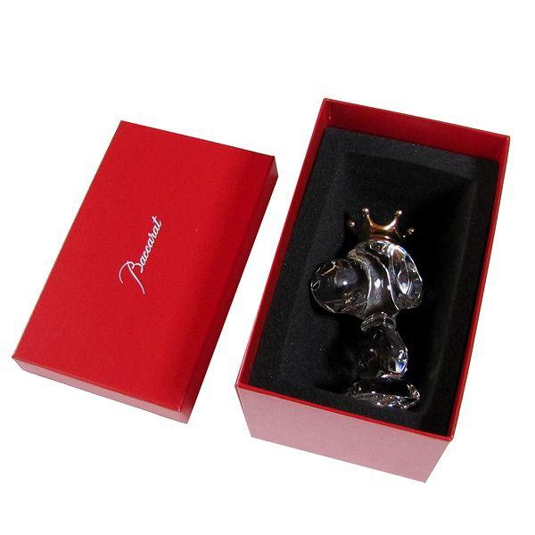 バカラ（Baccarat） クリスタルフィギュア キングスヌーピー 12.5cm