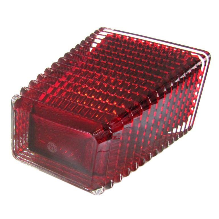 バカラ（Baccarat） ベース 花瓶 アイ EYE スクエア レッド S 20cm