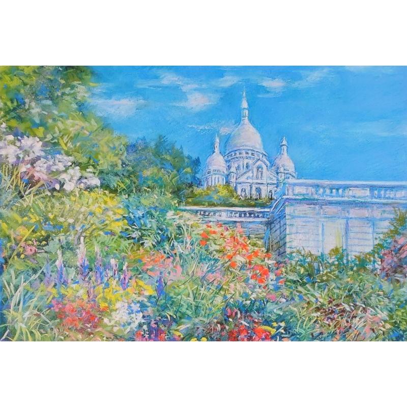 パリ 風景画 絵画 フランス モンマルトルの丘 版画 ジークレー 石井清