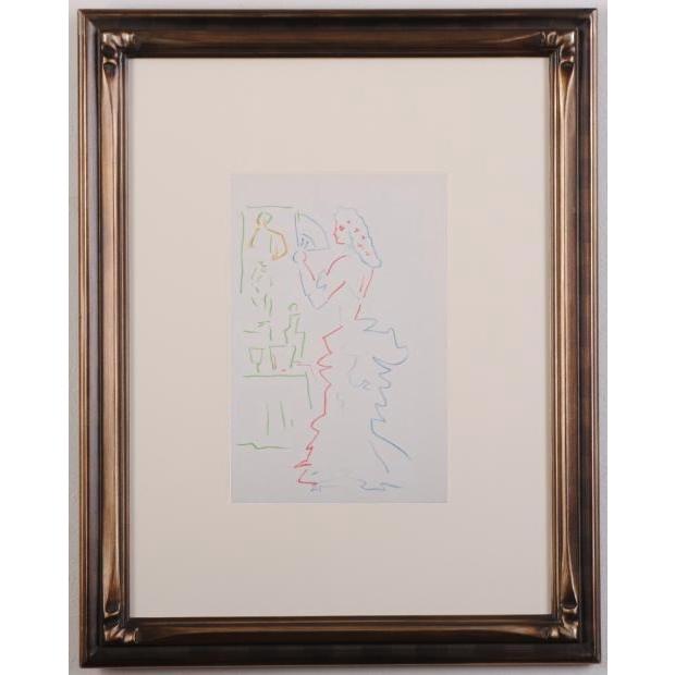 ジャン・コクトー 絵画 版画 オリジナルリトグラフ 絵 ノーサイン 挿画