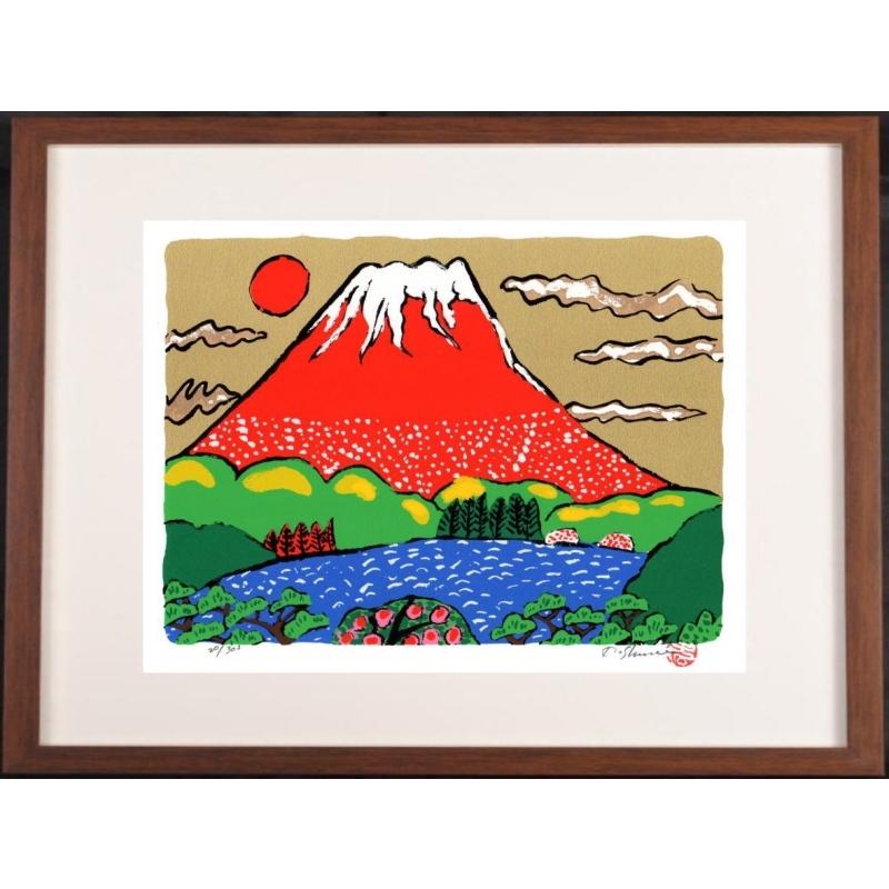 絵画富士山