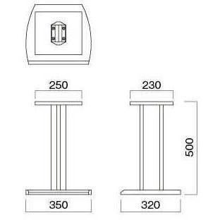 HAMILEX SB-983 SBシリーズ 台型スピーカースタンド(2台1組) ハヤミ