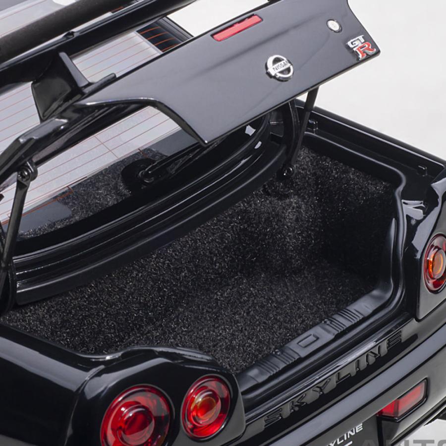 ミニカー 1/18 日産 スカイライン GT-R R34 Vスペック II ブラック