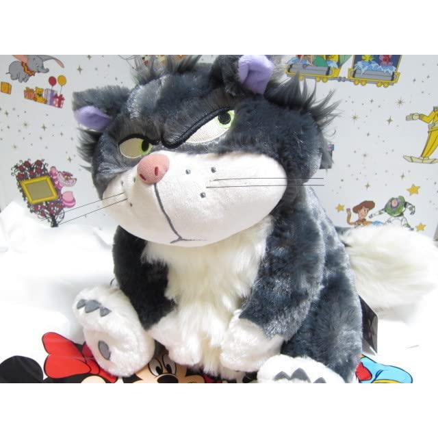 海外限定 ディズニー ルシファー ブランケット付き big ぬいぐるみ