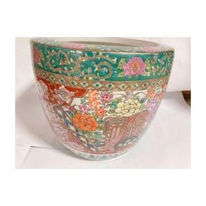 九谷焼 1点限り 火鉢 昭和レトロ 手あぶり 鮮やか 日本品質 こだわり