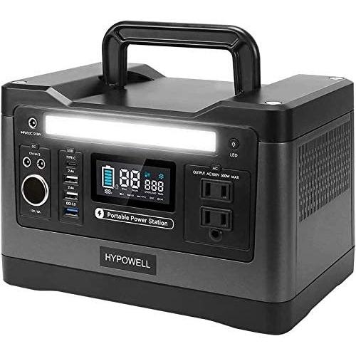 Hypowell ポータブル電源 大容量 純正弦波540W 150000mAh/540Wh 家庭用