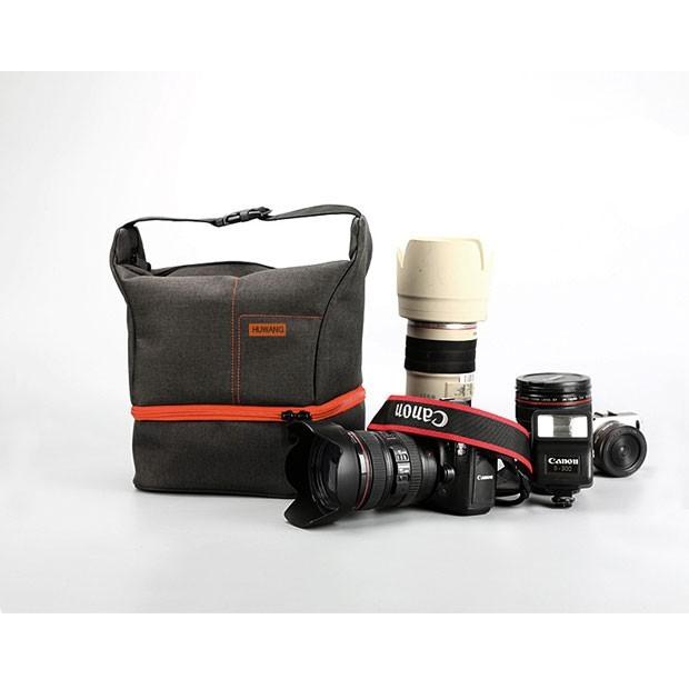 カメラバッグ ショルダーバッグ ハンド＆ショルダー 2WAYバッグ 上下