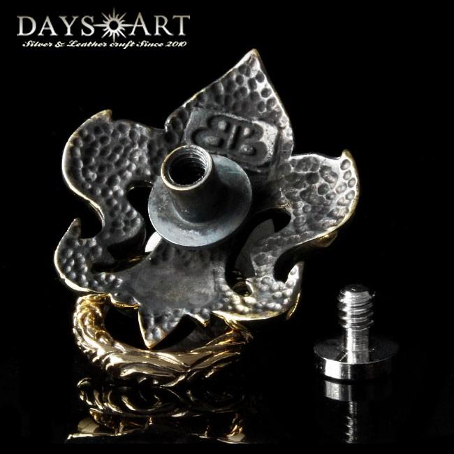 ドロップハンドル トチカン ブラス 真鍮 百合の紋章 アラベスク彫刻