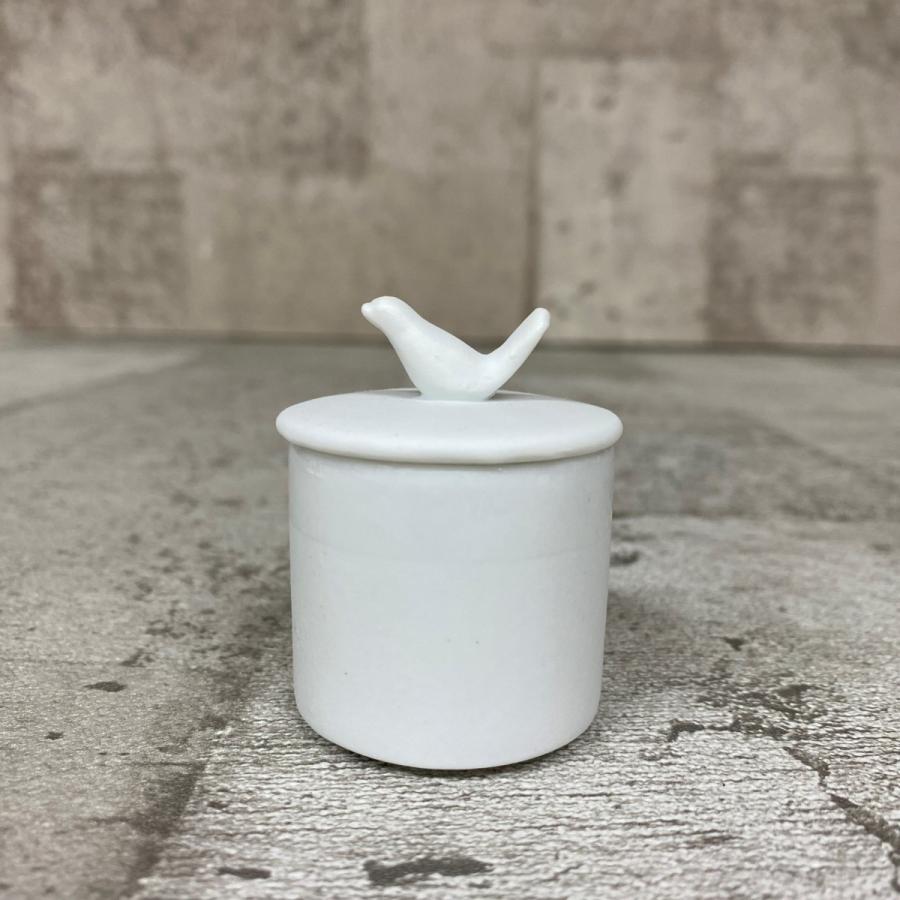 ウランガラス 鳥 小物入れ キャニスター 置物 ウランガラス 鳥 小物