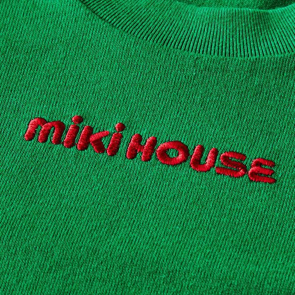 MIKI HOUSE（ミキハウス） ロゴ刺繍 長袖Tシャツ(70・80・90・100