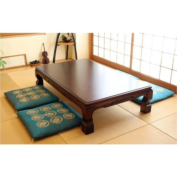 座卓 座敷机 180×90 シタン ケヤキ UV塗装 和室 テーブル : あたらしや