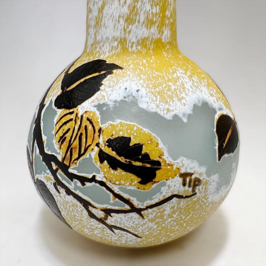 証明書付】 ドームナンシー 花瓶 エナメル彩 アンティーク 【公式通販】