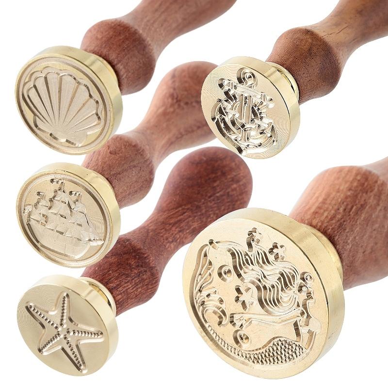 帆船のシリコーンスタンプ シーリングワックス用 スタンプ 全5種