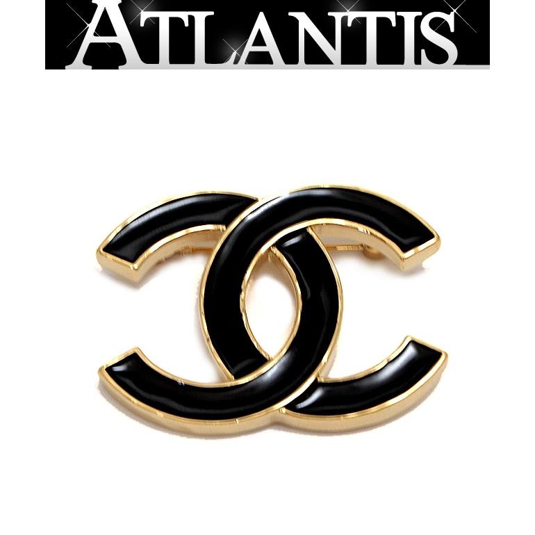 CHANEL ブラックロゴブローチ 極美品 シャネル CHANEL ココマーク