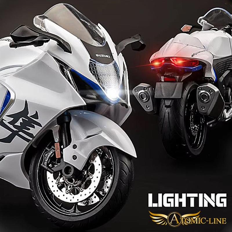 SUZUKI 隼 GSX-1300R ハヤブサ 1/9 ミニカー 全2色 ライト点滅