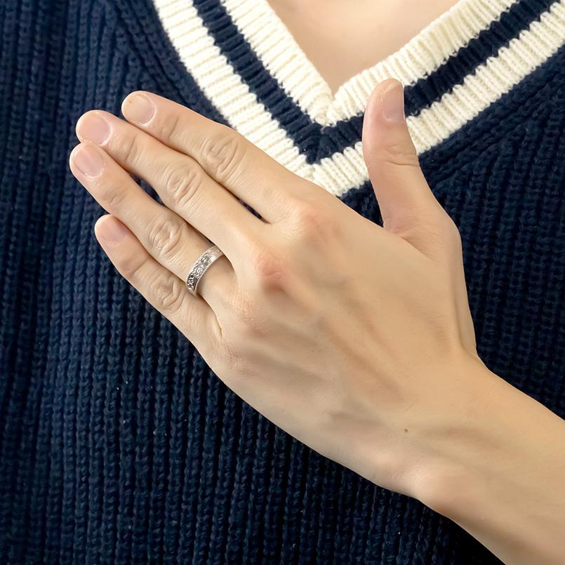 ジュエリー工房アトラス プラチナ リング ダイヤモンド pt999