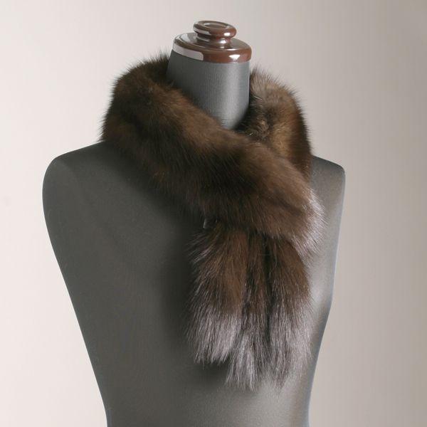 aurora ロシアンセーブルマフラー ダーク : アウローラ フォーマル