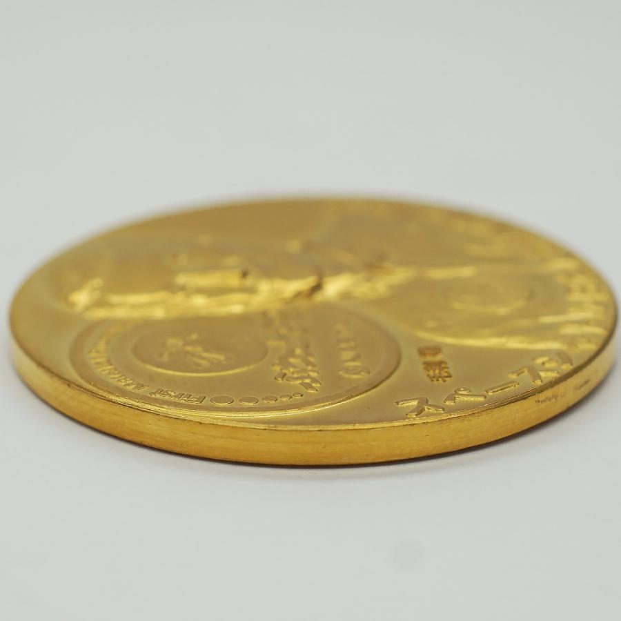 メダル 純金 スペースシャトル日本人初の宇宙飛行 記念メダル 毛利衛