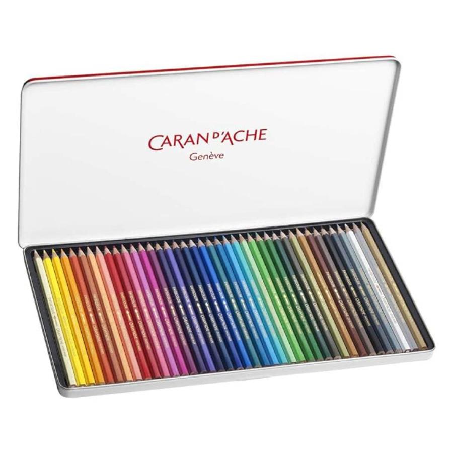 CARAN d'ACHE（カランダッシュ） スイスカラー色鉛筆 40色セット 日本