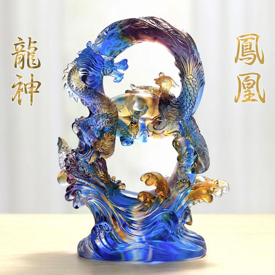 A3判『三神一体 神々の集い』大きく翼を広げた鳳凰様の尾羽が 龍神様