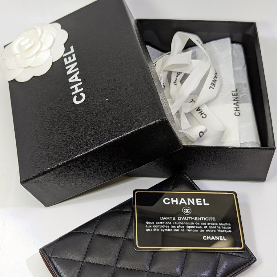CHANEL（シャネル） マトラッセ ラムスキン パスポートケース 17番台 8
