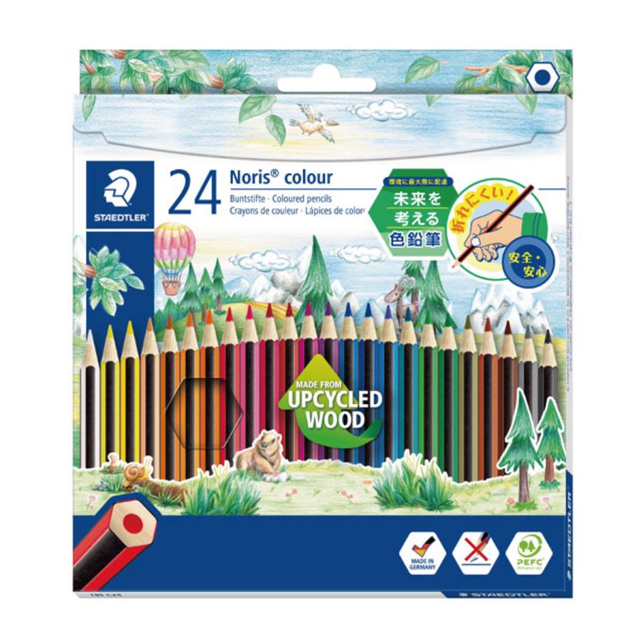 ステッドラー（STAEDTLER） [ メール便可 ] ノリスカラー 色鉛筆 24色